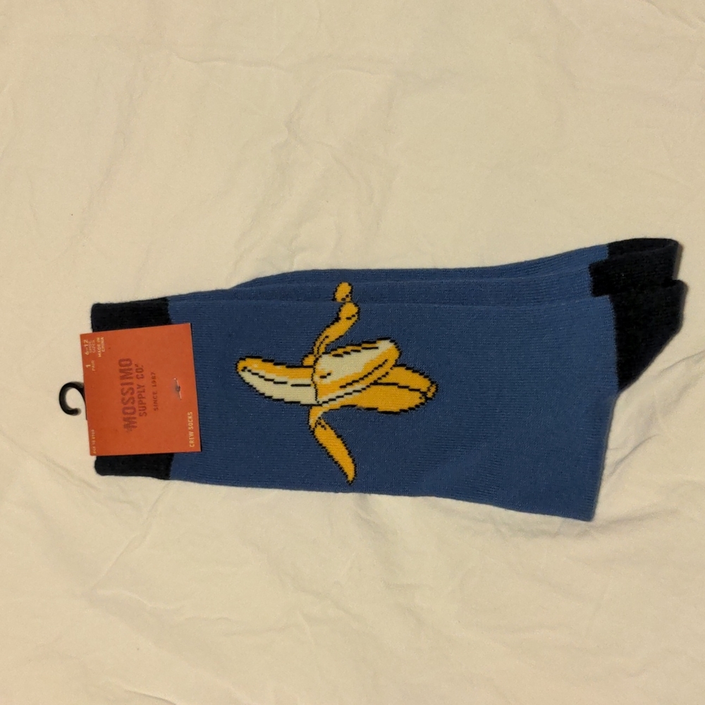 Mossimo Blue Banana Socks, size 6-12